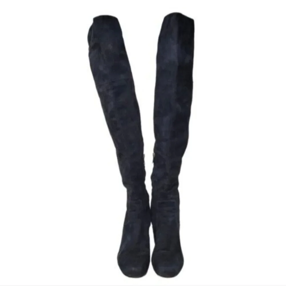 Sam Edelman | Over The knee High Suede Leather Boots Black